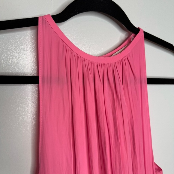 Ramy Brook - Tilly Smocked Mini Dress high neck pink eyelet - XS NWT - Picture 4 of 12